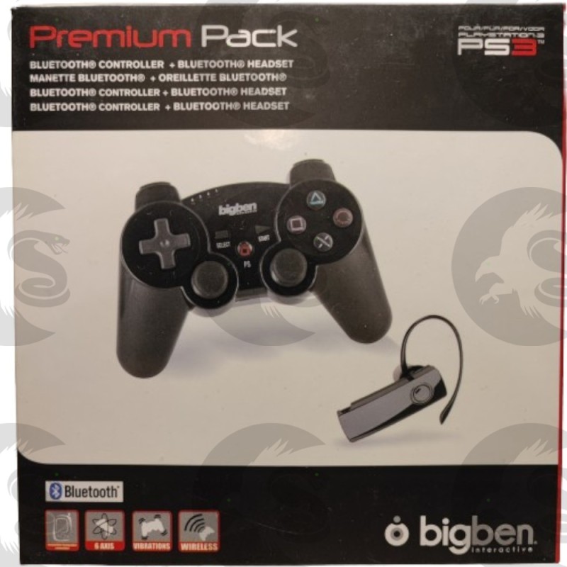 Sony PS3 | Pack Premium Manette + 1 Oreillette Bluetooth