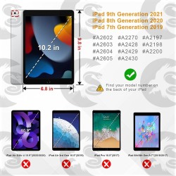 Clavier pour iPad 9ème Génération 2021/iPad 8 2020/iPad 7 2019