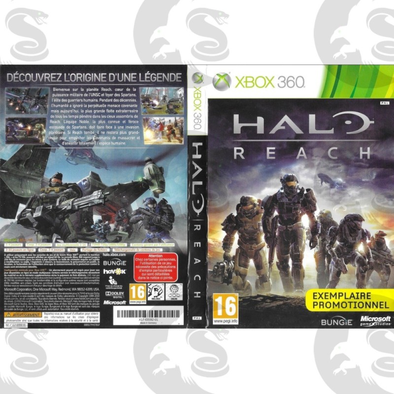 Halo Reach - Jeu Xbox 360 Complet (boîte, Notice) En Très Bon état