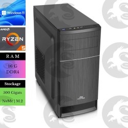 Ordinateur de bureau |Ryzen 5 | 500Go M.2 NVMe | 16G