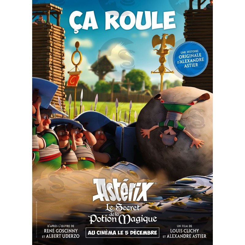 Affiche cinéma Astérix Le secret de la potion magique ça roule