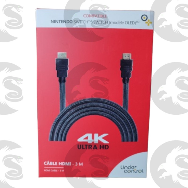 Câble HDMI 4K Ultra HD  Under Control| Compatible Nintendo Switch