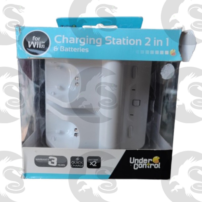 Station de charge + 2 Batteries|Compatible Nintendo Wii|Wii-U