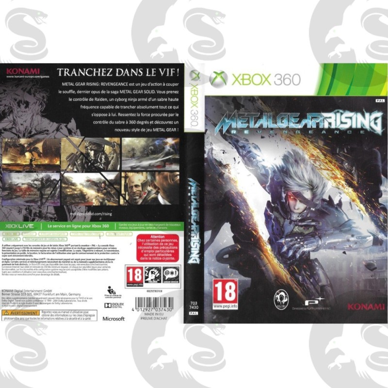 Metal Gear Rising Revengeance sur PS3, Xbox 360 et PC. Metal Gear tranche dans le vif