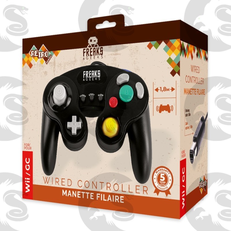 Manette Noire Compatible Nintendo Wii / GameCube