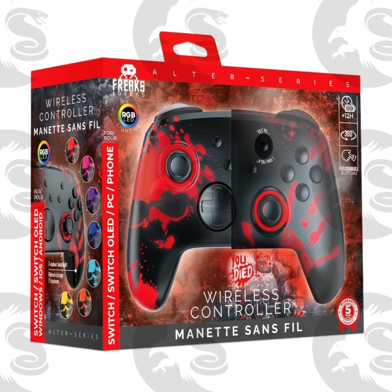 Manette Sans Fil Switch | PC - RGB - You died