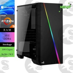 Ordinateur de bureau | Ryzen 5 | 500Go M.2 NVMe | 16G