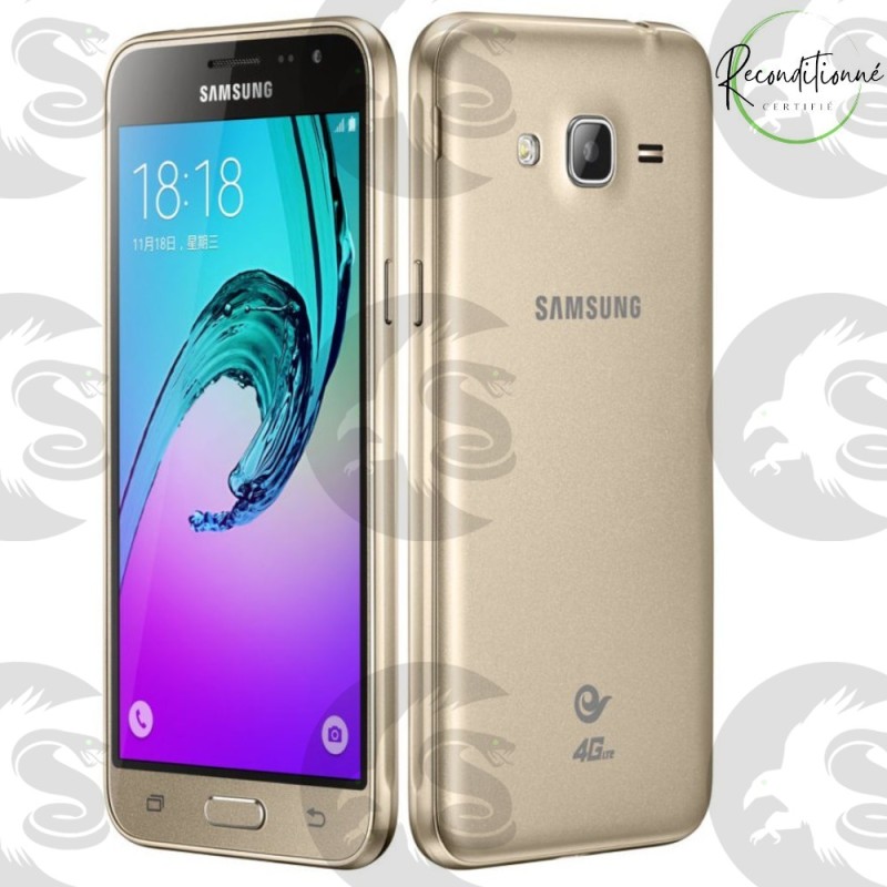 Samsung Galaxy J3 2016 | 8Go | or et noir | reconditionné