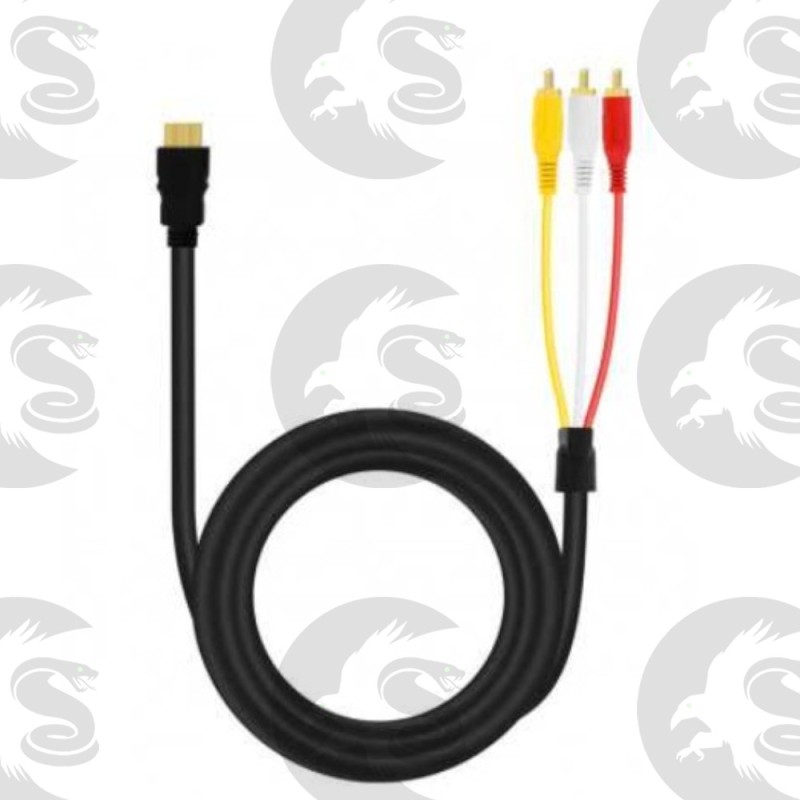 Câble HDMI Mâle / 3 RCA Mâles 1.5m LinQ