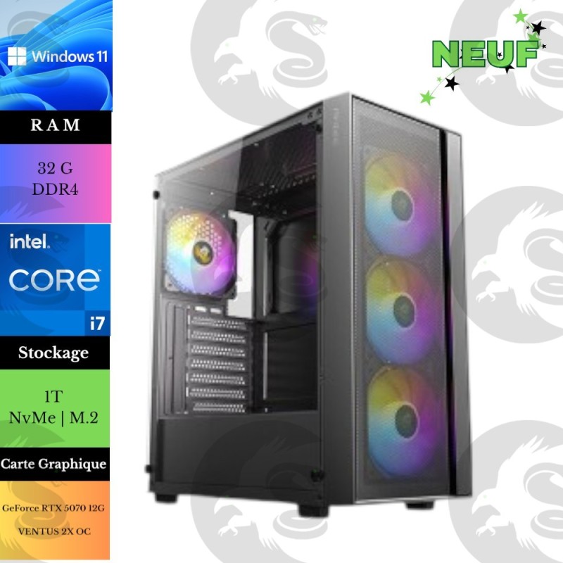PC Scorpius Game | Intel core i7 | NvMe 1T | Ram 32G
