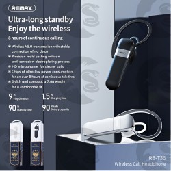 Écouteurs Bluetooth Remax RB-T36 - Noir